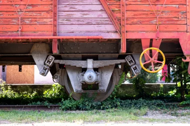 Détails du train à l'Ancienne gare de Saint Médard (1).